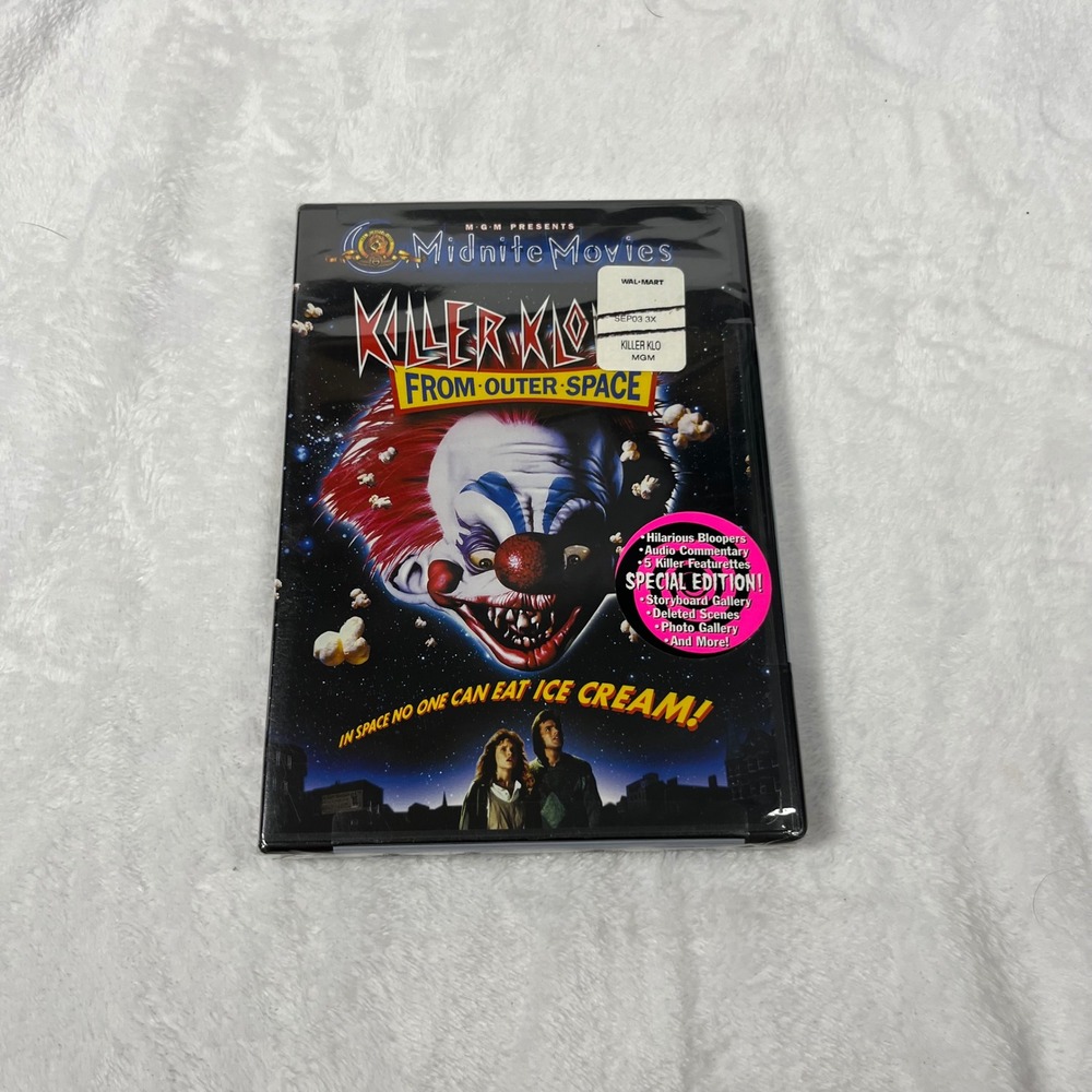 SEALED Killer Klowns from Outer Space DVD 80's Cult Classic
Sci-Fi Horror MGM